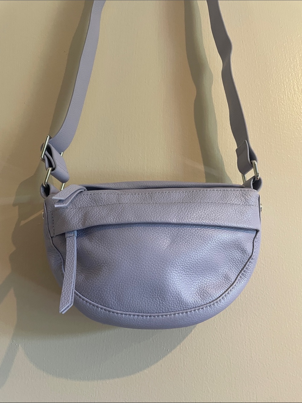 & Other Stories Lavender Pebbled Crossbody Bag - Unbranded
